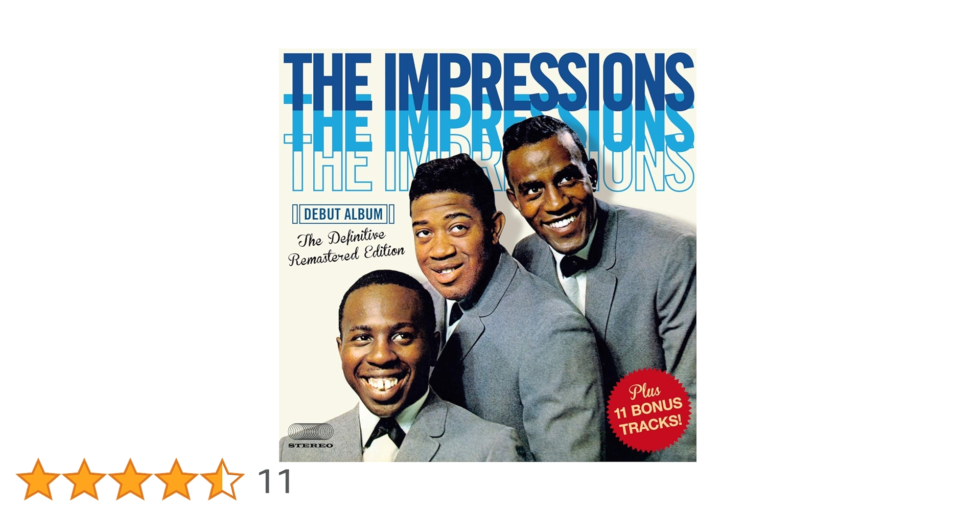 Amazon.co.jp: The Impressions Debut Album + 11(import